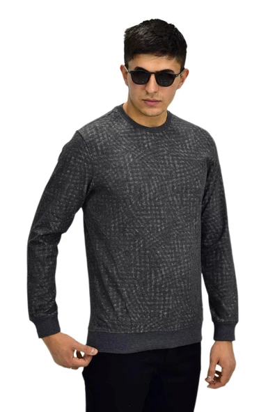Erkek Spor Sıfır Yaka Sweatshirt R2264 BGL-ST03186 - 7