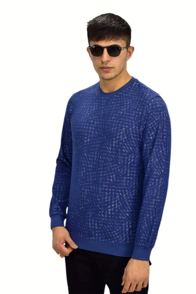 Erkek Spor Sıfır Yaka Sweatshirt R2264 BGL-ST03186 - 11