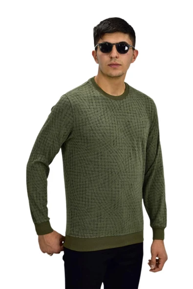 Erkek Spor Sıfır Yaka Sweatshirt R2264 BGL-ST03186 - 9