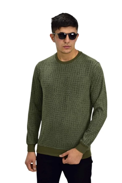Erkek Spor Sıfır Yaka Sweatshirt R2264 BGL-ST03186 - 5