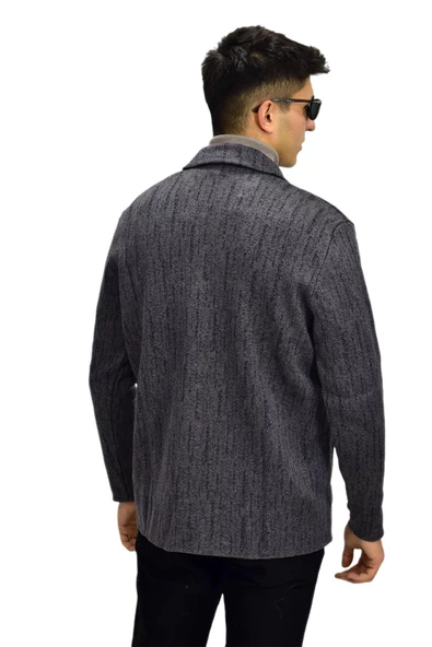 Erkek Spor Düğmeli Hırka R6420 BGL-ST03172 - 12