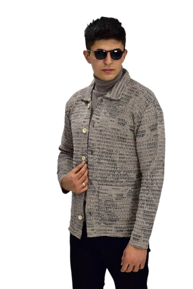 Erkek Spor Düğmeli Hırka R6380 BGL-ST03173 - 8