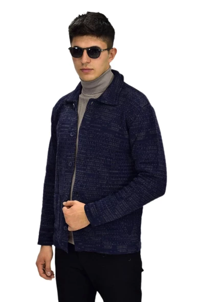 Erkek Spor Düğmeli Hırka R6380 BGL-ST03173 - 7