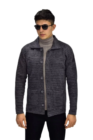 Erkek Spor Düğmeli Hırka R6380 BGL-ST03173 - 2