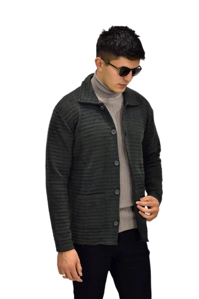Erkek Spor Düğmeli Hırka R6380 BGL-ST03173 - 9