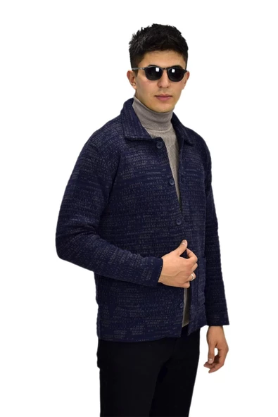 Erkek Spor Düğmeli Hırka R6380 BGL-ST03173 - 10