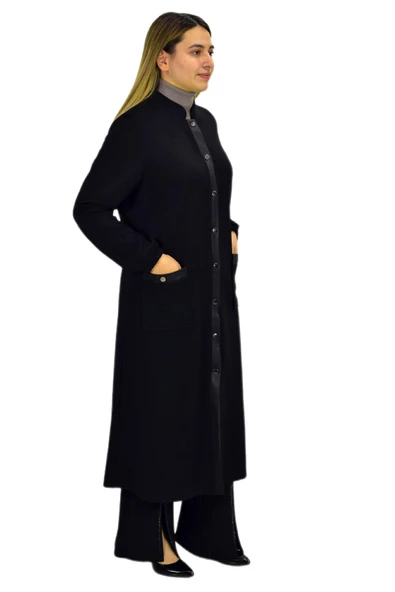 Kadın Kışlık Cepli Fermuarlı Kap Tunik BGL-ST03270 - Resim 6