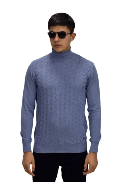 Erkek Spor Balıkçı Yaka Kazak R22507 BGL-ST03177 - 2