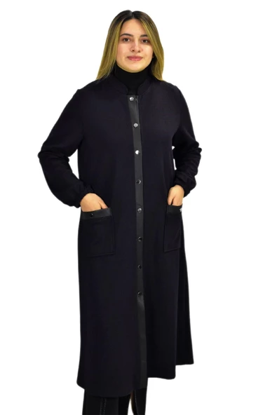 Kadın Kışlık Cepli Fermuarlı Kap Tunik BGL-ST03270 - Resim 8