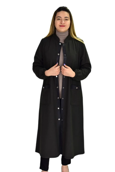 Kadın Kışlık Cepli Fermuarlı Kap Tunik BGL-ST03270 - Resim 10