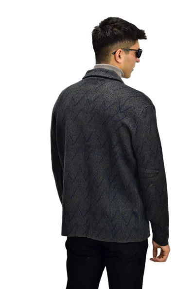 Erkek Spor Düğmeli Hırka R6350 BGL-ST03171 - Resim 9