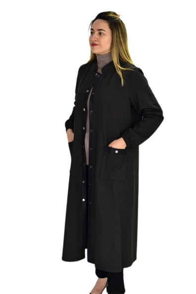 Kadın Kışlık Cepli Fermuarlı Kap Tunik BGL-ST03270 - Resim 12