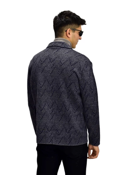 Erkek Spor Düğmeli Hırka R6350 BGL-ST03171 - Resim 8