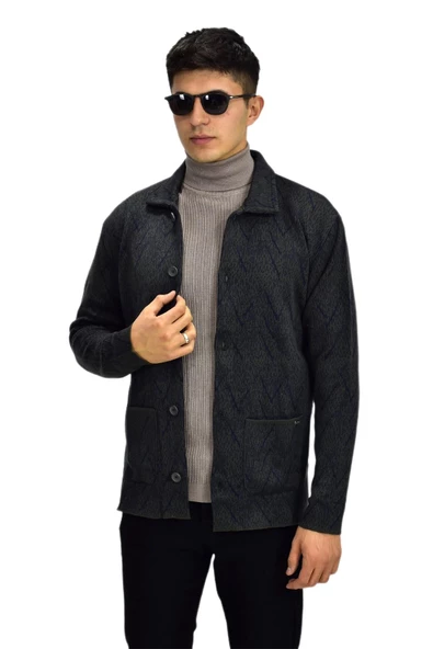 Erkek Spor Düğmeli Hırka R6350 BGL-ST03171 ürün görseli