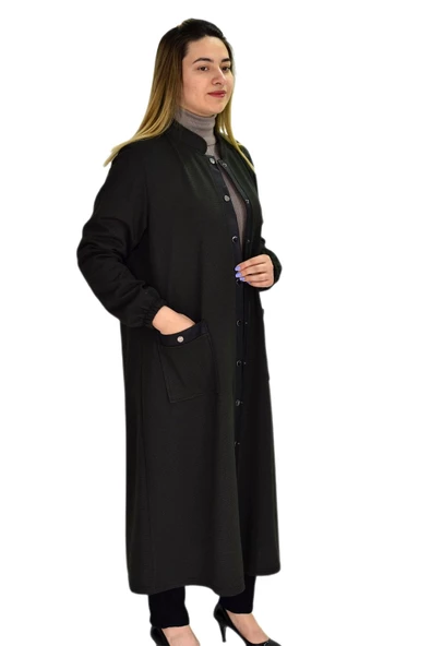 Kadın Kışlık Cepli Fermuarlı Kap Tunik BGL-ST03270 - Resim 7