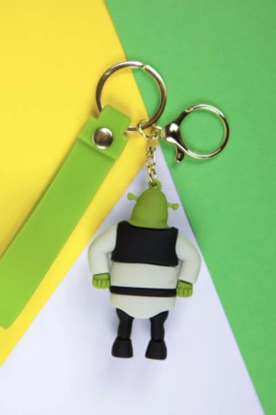 Shrek Silikon Anahtralık Çanta Süsü - Resim 3