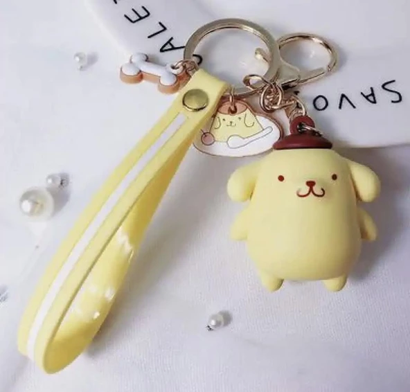 Kawaİ Sanrio Pom Pom Purin Pon Ponlu Anahtralık - 2