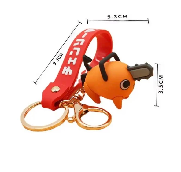 Anime Pochita Testere Adam Anahtralık Çanta Süsü - Resim 2