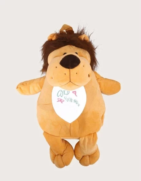 Aslan Peluş Yumşacık Sırt Çantasın  45 cm - 5