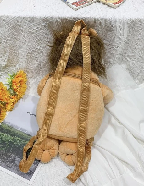 Aslan Peluş Yumşacık Sırt Çantasın  45 cm - 2
