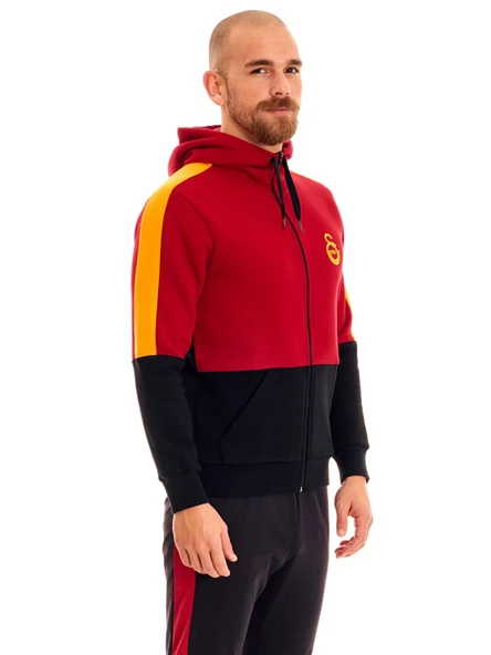 Galatasaray Orijinal Kapüşonlu Sweat Fermuarlı Gs Sweat - 2