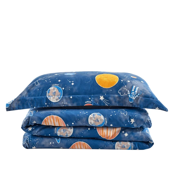 Soley | Galaxy | %100 Pamuk Tek Kişilik Nevresim Takımı - 4