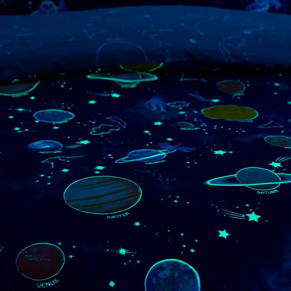 Soley | Galaxy | %100 Pamuk Tek Kişilik Nevresim Takımı - 2