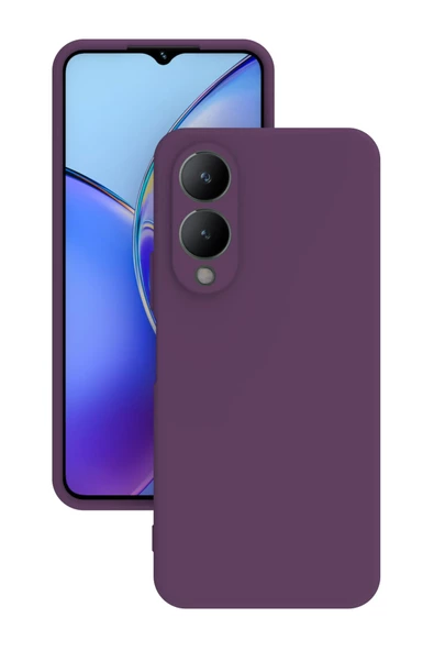Vivo Y17s Kılıf Kamera Korumalı Silikon Rubber Arka Kapak - 7
