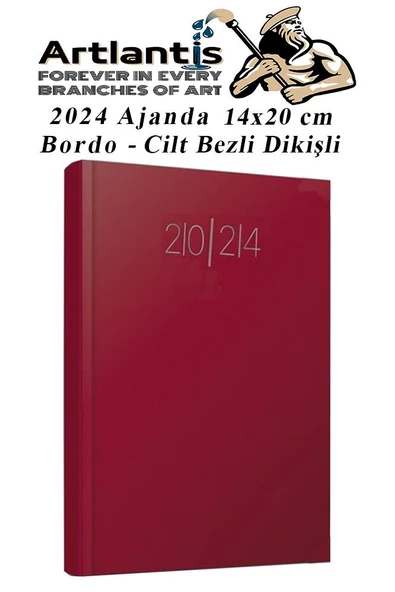 2024 Ajanda 14X20 cm Çizgili Cilt Bezli Dikişli 1 Adet Günlük Planlayıcı Cilt Bezi Ciltli Ajanda 2024 Ofis Okul Büro - 3