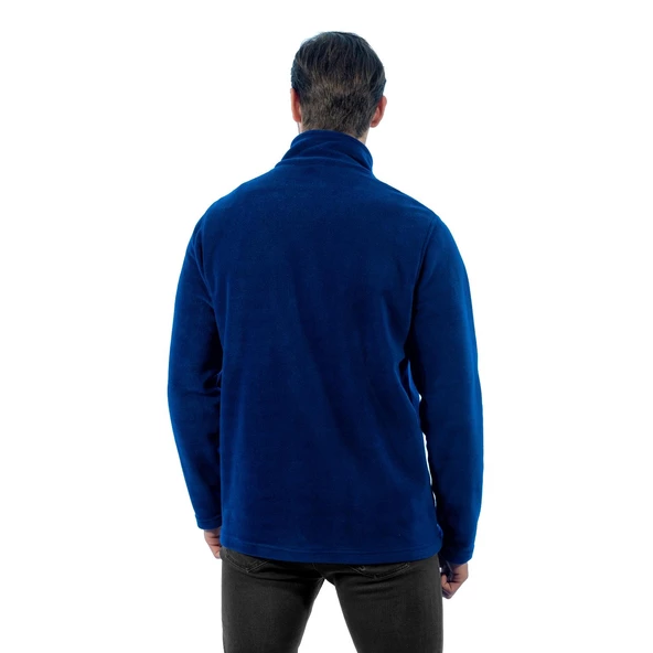 Şensel, Erkek Polar Mont, Saks Mavi -99E441- Cepli, Outdoor - 2
