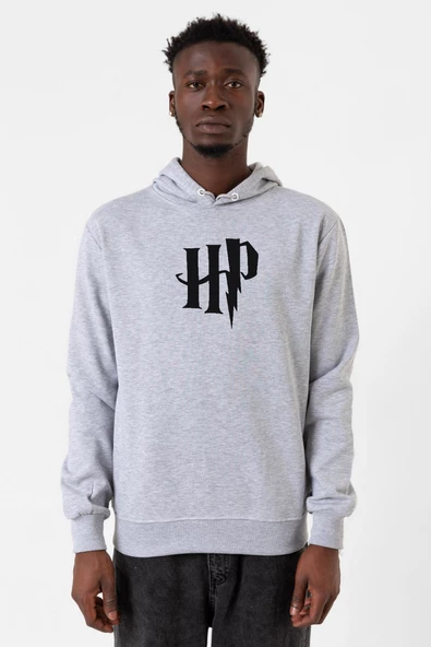 HP Logo Grimelanj Erkek Kapşonlu 3ip Sweatshirt