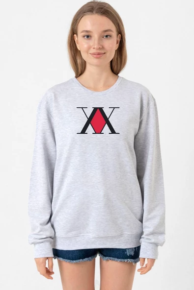 Hunter x Hunter Anime Logo Grimelanj Kadın 2ip Sweatshirt ürün görseli