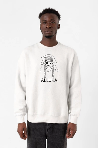Hunter x Hunter Anime Alluka Beyaz Erkek 2ip Sweatshirt