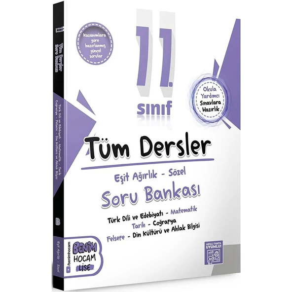 Benim Hocam Yayınları 11. Sınıf Eşit Ağırlık Sözel Tüm Dersler Soru Bankası Yeni