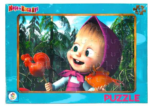 Frozen Elsa, Maşa İle Koca Ayı, Çilek Kız, Cocomelon Puzzle/Yapboz Set - 3