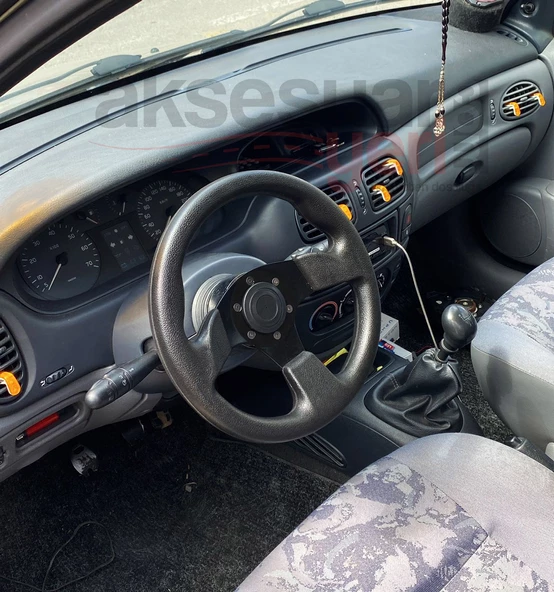 Spor Direksiyon Deri 28Cm Momo Tip - Yarış Spor Direksiyonu - 2