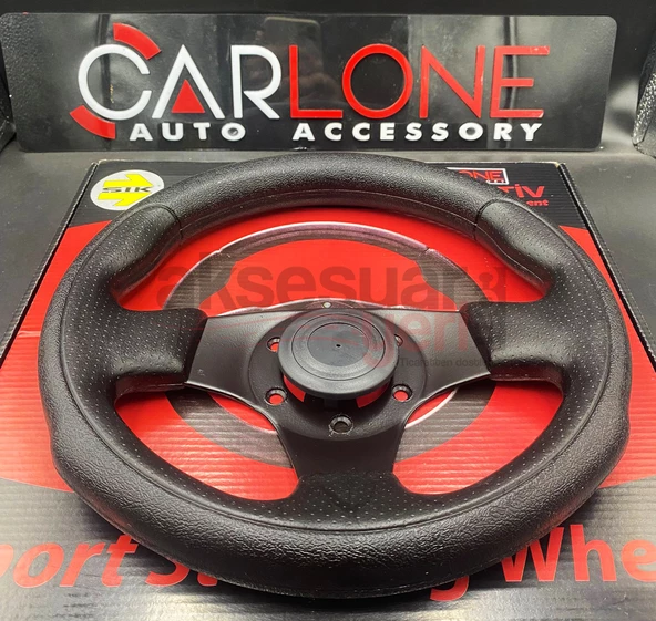 Spor Direksiyon Deri 28Cm Momo Tip - Yarış Spor Direksiyonu - 3