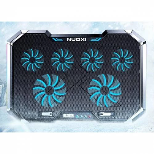 Polham Yükseklik Ayarlı Fanlı Notebook Soğutucu, RGB Led Işıklı Laptop Soğutucu, 6 Adet Fanlı - 6