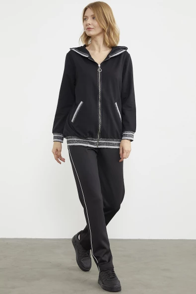 Sim Triko Kombinli Eşofman Takım - Siyah - 2