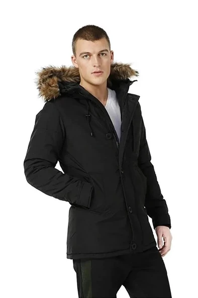 Lumberjack ML FREDDY COAT 3SN54 3PR Erkek Mont Siyah S-XXL - 2