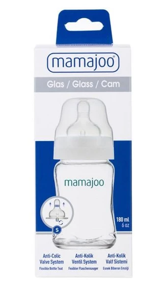 Mamajoo Cam Biberon  180ml | Anti-Kolik ürün görseli