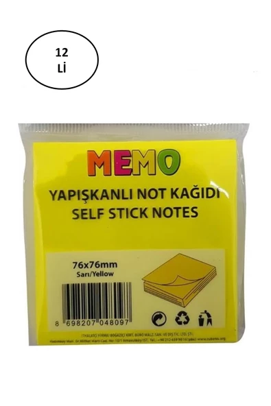 Rubenis Rps-100 Yapışkanlı Not Kağıdı 76x76 Fosforlu - 2