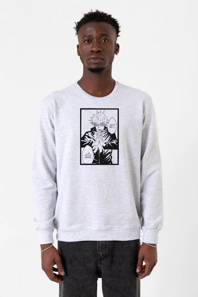 Jujutsu Kaisen Anime Satoru Gojo Lets Get A Little Crazy Karmelanj Erkek 2ip Sweatshirt