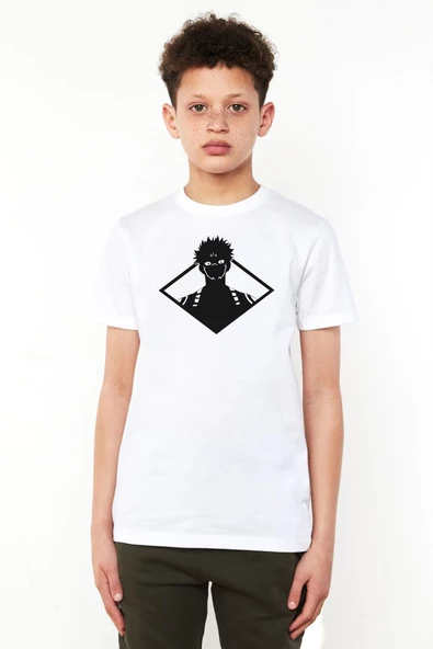 Jujutsu Kaisen Anime Sukuna White Head Beyaz Çocuk Bisikletyaka Tshirt