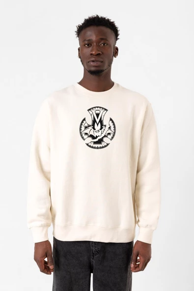 Monogatari Anime Koyomi Vampire Symbol Ekru Erkek 2ip Sweatshirt