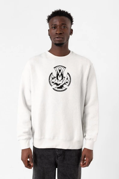 Monogatari Anime Koyomi Vampire Symbol Beyaz Erkek 2ip Sweatshirt