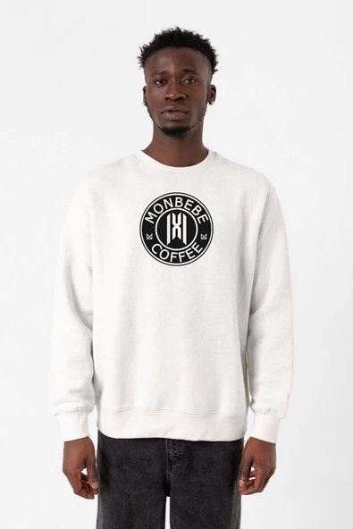 Monsta X Monbebe Coffee Beyaz Erkek 2ip Sweatshirt