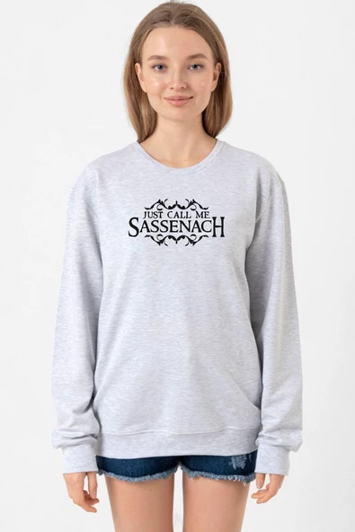 Outlander Just Call Me Sassenach Grimelanj Kadın 2ip Sweatshirt ürün görseli