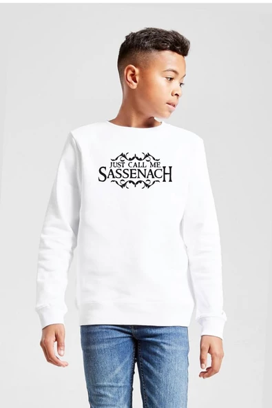Outlander Just Call Me Sassenach Beyaz Çocuk 2ip Sweatshirt