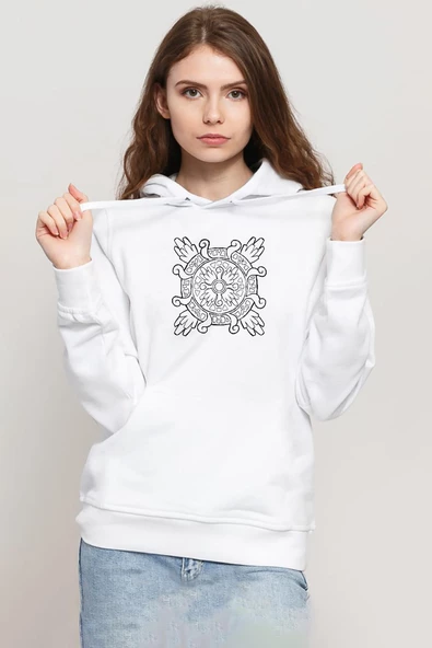 Pokemon Relic Fragment Beyaz Kadın 3ip Kapşonlu Sweatshirt - 1